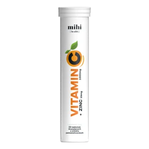 MIHI Vitamin C 1000 mg + zinek 15 mg, 20 pcs