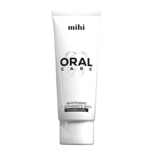 Mihi Oral Care Bělící zubní pasta s dřevěným uhlím 75 ml